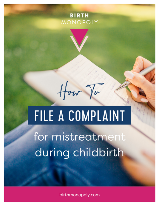 How to File a Complaint for Mistreatment During Childbirth (PDF booklet)